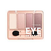 CoverGirl Eye Enhancers 4-Kit quad front view with four shades for versatile looks