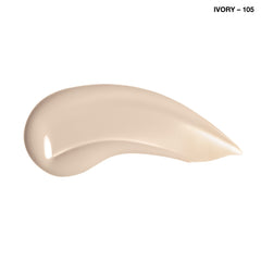 COVERGIRL Clean Makeup Foundation Ivory 105 sobre la piel con tono natural