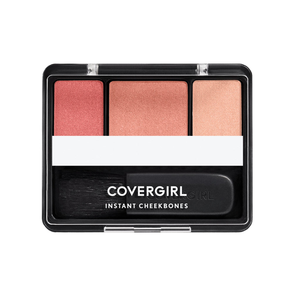 COVERGIRL Instant Cheekbones Blush Redefined Rose compact with mirror for on-the-go touchups.