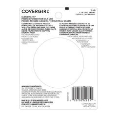 CoverGirl close-up of oil-absorbers showing texture and oil control properties.