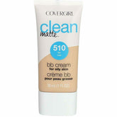 CoverGirl Oil-Free Matte Cream Foundation Fair cap close-up showing smooth finish
