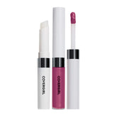 COVERGIRL Outlast All-Day Lip Color Custom Reds bottle shows long wear.