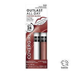Covergirl Outlast aplicación en dos pasos para cobertura duradera.