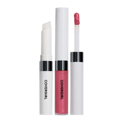 CoverGirl Outlast lip color Dusty Rose swatch shows long-lasting shade