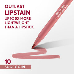 COVERGIRL Outlast tinte labial, acabado suave para uso diario.
