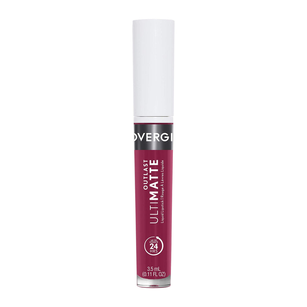 COVERGIRL Outlast Ultimatte bottle swirl shows bold matte color for the lips