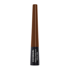 Covergirl Perfect Point Plus Espresso eyeliner in action delivering quick-dry, long-wear color
