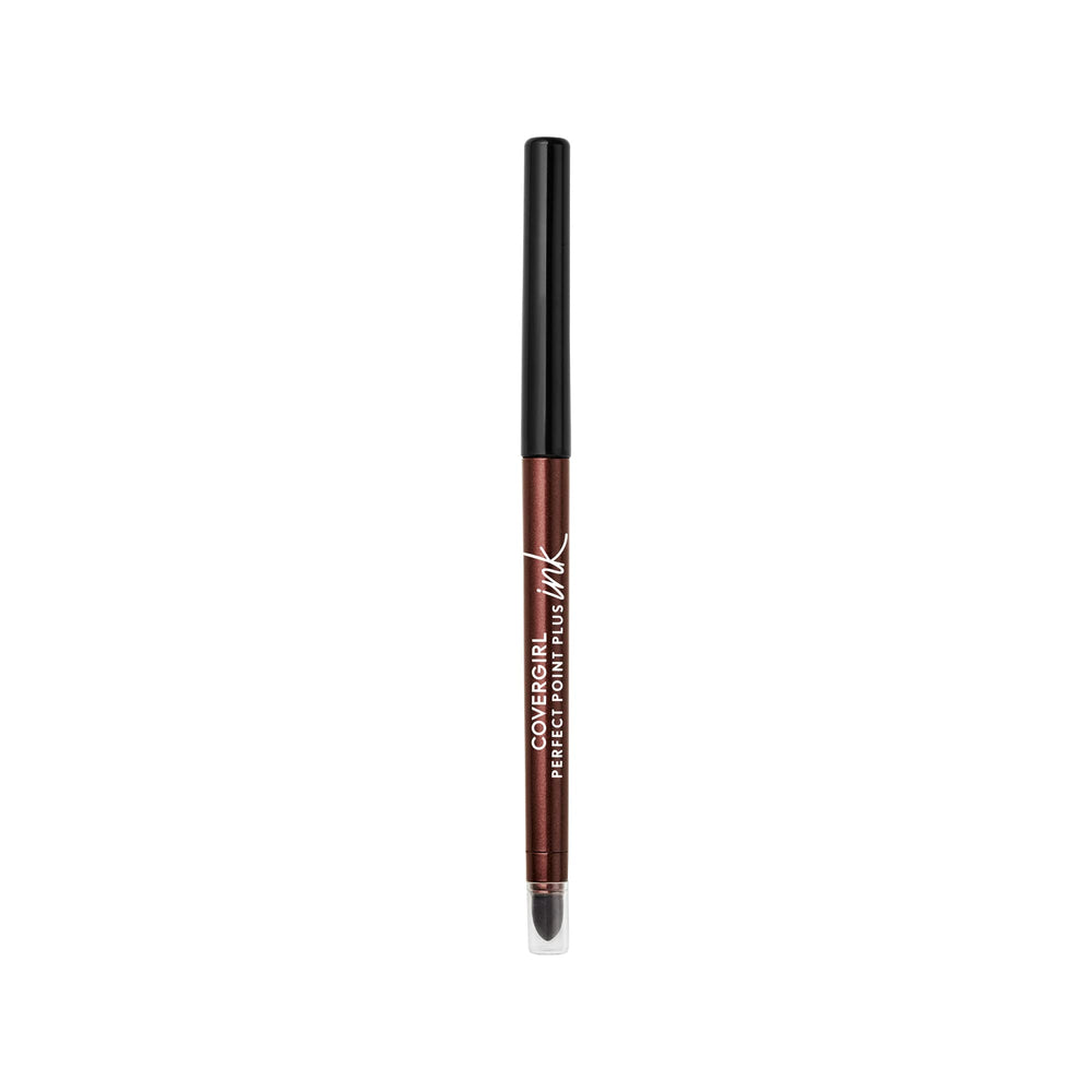 CoverGirl Perfect Point Plus Ink Gel Eye Pencil packaging close-up showing sleek, travel-ready design.