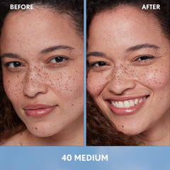 Textura gel de Covergirl Simply Ageless, sensación fresca y buena hidratación.