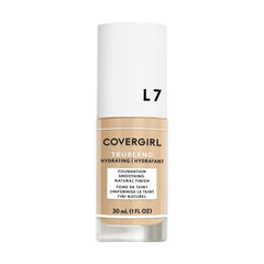 COVERGIRL truBlend foundation bottle in warm beige shade for even skin tone.