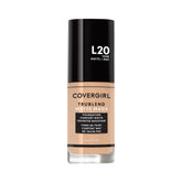 CoverGirl TruBlend Matte Made Foundation Light Ivory bottle shows natural matte finish.