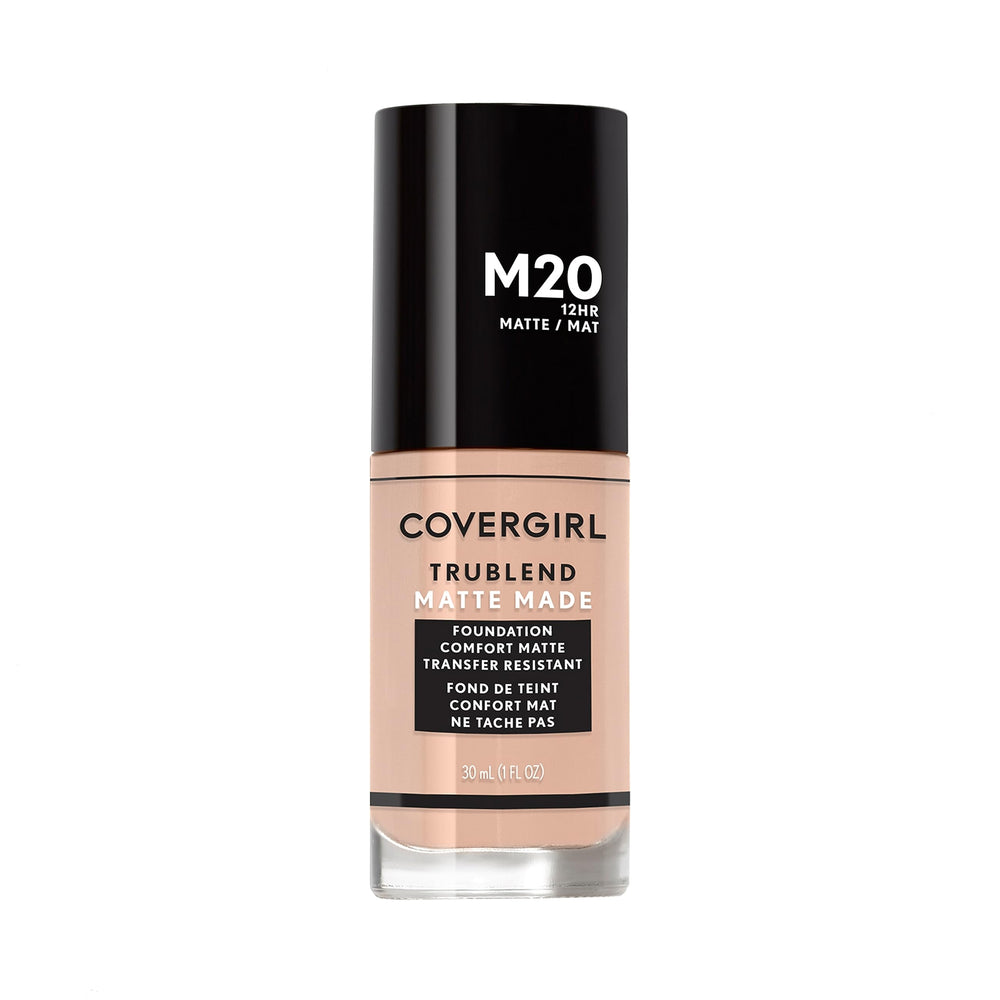 CoverGirl TruBlend Matte Made foundation Warm Beige bottle for long-lasting matte look