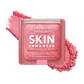 CoverGirl TruBlend rubor compacto con remolinos rosa brillante, acabado luminoso para piel radiante