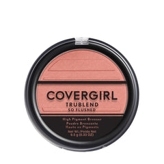 CoverGirl Trublend So Flushed Coral Crush pressed compact adds long-lasting cheek color