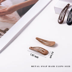 Pinzas gota de agua Cptots beige, accesorio diario elegante
