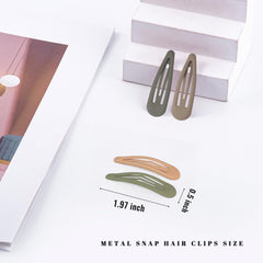 Cptots matte brown hair barrette clip blends with casual styles and gentle grip.