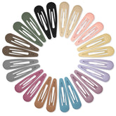 Cptots water drop matte black hair clip for secure daily wear.