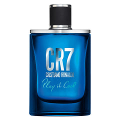 CR7 Play It Cool bottle front showcases sleek translucence for daily wear
