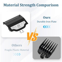 CR8GR8 guards compatible with Wahl Magic Clip for versatile use.