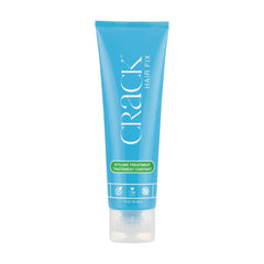 Crack Hair Fix crema sin enjuague en botella, cabello más suave y brillante.