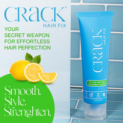 Crack Hair Fix Styling Cream anti-frizz effects for controlled, glossy hair.