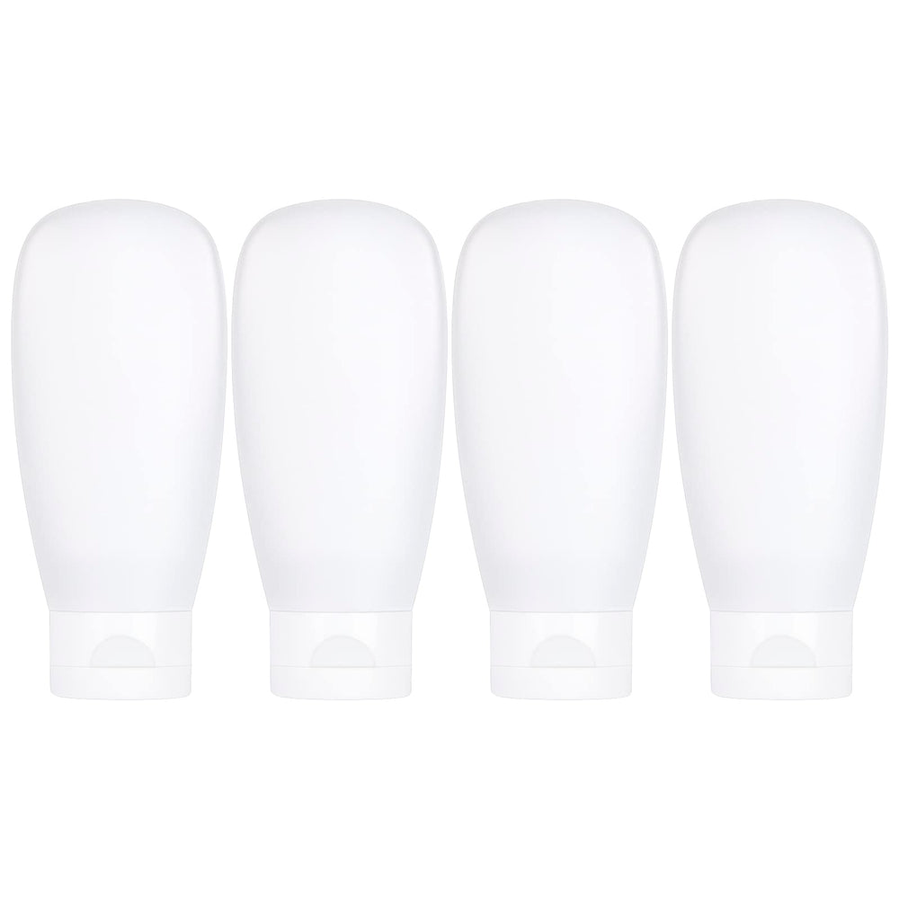 Craftisan travel bottles set 4-pack leakproof for TSA carry-on use