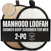 CraftsOfEgypt lufa natural para hombres en la ducha, exfoliación suave