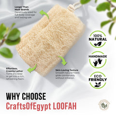 CraftsOfEgypt luffa para espalda, solución para una higiene completa.