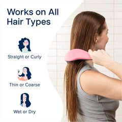 Crave Naturals Glide Thru Detangler Brush curly definition helps shape curls without frizz.