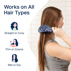 Crave Naturals Glide Thru brush used on wet hair for gentle detangling