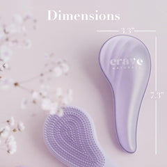 Crave Naturals kid-friendly detangling brush minimizes tears during brushing