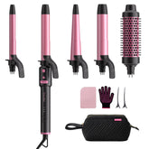 CrazyMar 5-in-1 curling iron set for quick salon-style curls at home