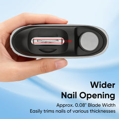 Two-speed settings on the CreaCare nail clipper for different nail types