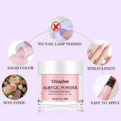 Creaglam 3D nail art powder for sculpted designs.