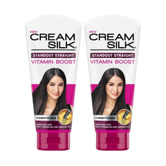 Cream Silk Standout Straight en botella, acondicionador suave para cabello liso y brillante.