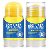 Crema de urea para pies en barra, aplicación frontal suave para talones secos.