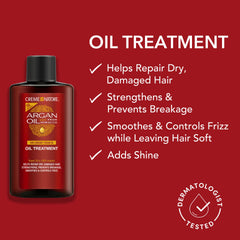 Creme of Nature Argan Oil Treatment, reparación de puntas para cabello dañado.