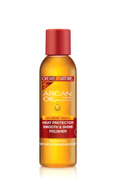 Creme of Nature heat protector bottle pour-ready for smooth, protected styling.