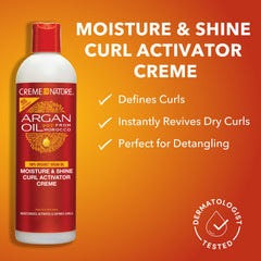 Crème of Nature twist-out styling with curl activator cream delivering defined, bouncy texture