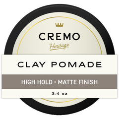 Cremo arcilla estilizante en bote de 3.4 oz para peinado duradero