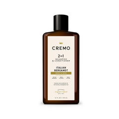 Cremo Bergamota Italiana: botella dos-en-uno para uso diario.