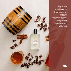 Cremo Bourbon & Oak bottle spout close-up highlighting layered fragrance