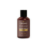 Cremo Casked Vanilla Beard Wash bottle pour — cleanses gently for all beard lengths