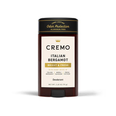 Cremo desodorante para hombre con bergamota italiana, aplicación suave en la piel