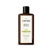 Cremo Sage and Citrus bottle pour delivers rich cleansing lather
