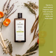 Cremo Sage and Citrus creamy lather for daily cleansing