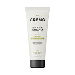 Cremo Sage & Citrus shave cream bottle for a smooth, glide-rich shave
