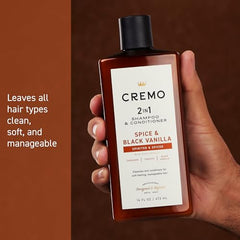 Cremo Spice & Black Vanilla lather close-up highlights rich foam and scent.