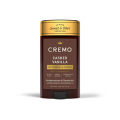 Cremo Casked Vanilla Desodorante para hombre, empaque compacto