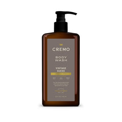 Cremo Vintage Suede: botella con dispensador para duchas diarias.